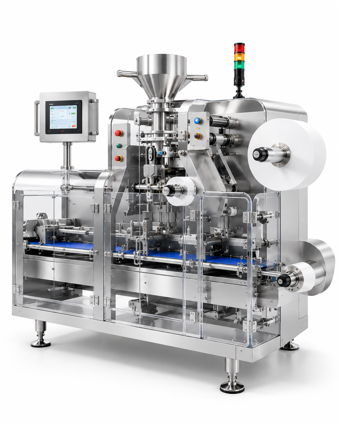 Pouch-making machine for snus paper and pouch-grade nonwoven sample matching